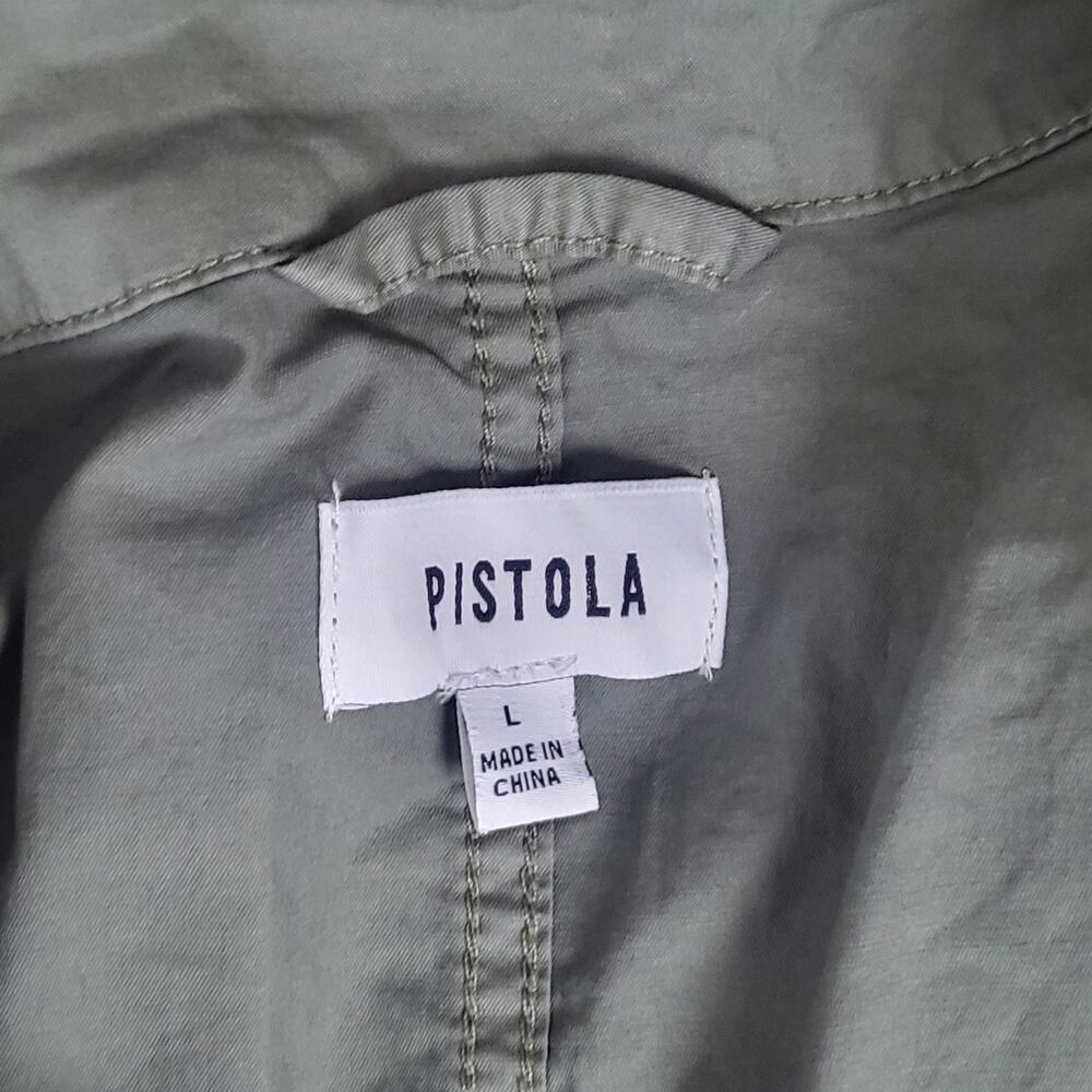 pistola Olive Utility Short-Sleeve Romper - Picture 7 of 8